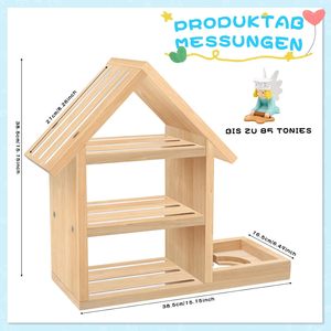 Personnalisé Inachevé En Bois De Pin Magnétique 85 Tonies <span class=keywords><strong>Maison</strong></span> Forme Chambre D'enfants Toniebox <span class=keywords><strong>Étagère</strong></span> Chiffres <span class=keywords><strong>Étagère</strong></span> Tonifiant - Product Image 6