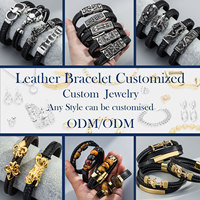 Bracelet personnalisé à fermoir magnétique Bracelet en cuir véritable avec accessoires de mode Bracelets en PU plaqué or Hommes Femmes Noir Rouge