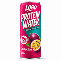 Boisson protéinée hydratante prête à boire sans sucre, fruitée et pétillante, en conserve/bouteille, 15g de protéines, OEM