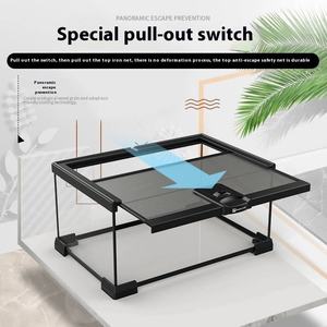 Modernes ökologisches Aquarium <span class=keywords><strong>Terrarium</strong></span> für Reptilien Glas Regenwald Haustier Lebensraum mit Druckknopf verschluss Boxed - Product Image 3