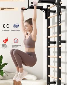 Equipo de Entrenamiento Multifuncional con Marco de Madera Acanalado para Uso Comercial en Interiores, para Prensa de Piernas, Ejercicios de Hombros Individuales y Dobles, y Estiramiento en Salas de Baile - Product Image 1