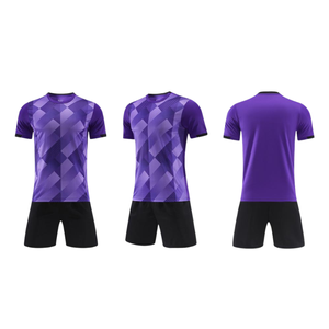 Voetbalshirt Custom Sportkleding Voetbaltenue Ademend Mesh Zomer Unisex Volwassene 100% Polyester - Product Image 1
