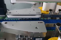 Machine d'étiquetage automatique double face 80 pièces/min haute vitesse pour bouteilles plates, carrées et rondes, applicateur d'autocollants 2500W