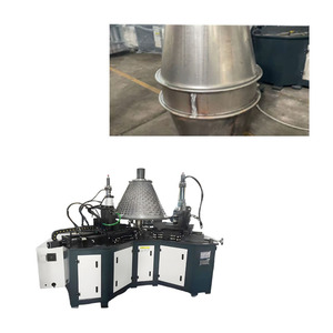 Hvac kim loại Fan Blower nhà ở ống đầu vào nón mặt bích gấp hình thành máy làm - Product Image 1