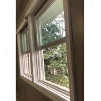 Marco de aleación de aluminio resistente a huracanes personalizado ventanas corredizas verticales colgadas simples o dobles a la venta
