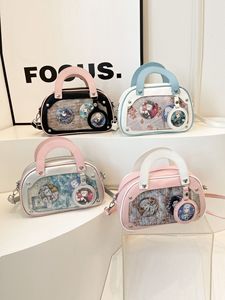 Sac à bandoulière Ita personnalisé noir gothique à clous, avec fenêtre de présentation, idéal pour la mode, le <span class=keywords><strong>cosplay</strong></span> et les événements anime - Product Image 2