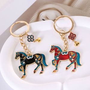 Colgante de Bolsa de Estilo Chino para Parejas, Amuleto de la Fortuna Instantánea, Llavero de Caballo de Doble Cara - Product Image 2
