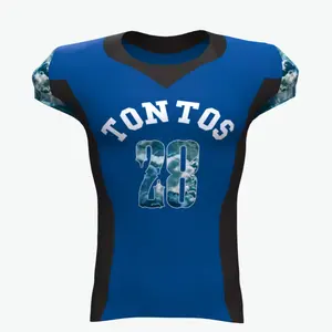2024 Camisa de futebol personalizada de alta qualidade de secagem rápida para adultos, uniforme de futebol americano