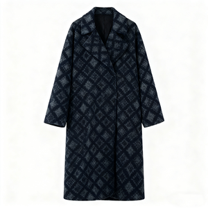 奈斯新款时尚深黑绿钻石几何图案厚亚克力涤纶锦缎提花面料睡衣婚纱 - Product Image 6