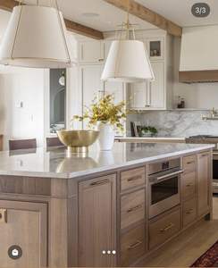 خزانة مطبخ فاخرة خشبية صلبة عالية الجودة مع تصميم وحدات من العلامة التجارية cbmmt دعم فني حديث ومخصص عبر الإنترنت - Product Image 3