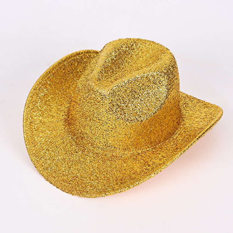 Denim de seda brillante dorado