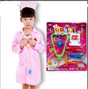 Hot Lab Children's Surgeon Roleplay Set Halloween Doctor Nurse Cosplay Disfraz con capa Top Carrera Uniforme Vestido Traje para niños - Product Image 2