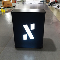 Table de présentation promotionnelle portable et pliable pour la publicité et les salons professionnels