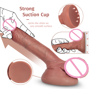 Xise Dildo Silikon Saugnapf Sexspielzeug für Frauen <span class=keywords><strong>Penis</strong></span> Falange realistische Adern gemalt vibrierenden Drachen Fantasie Stofftiere - Product Image 5