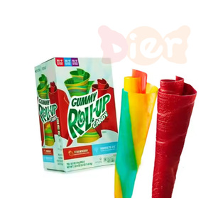 Emballage de boîte de bonbons gommeux à saveur de fruits sains en vrac personnalisé de marque privée OEM pour collations de carnaval à enrouler modèles de bâtonnets boules - Product Image 1