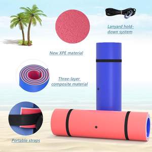 Aangepaste Fabriek Groothandel Lelie Pad Drijvende Water Mat <span class=keywords><strong>3</strong></span>-laags Scheurbestendig Xpe Schuim Drijvende Mat Voor Meer Strand Oceaan Zwembad - Product Image 1