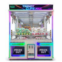 Machine à griffes double puissante et durable, à monnayeur, pour la capture de prix, au design moderne, en vente, choix privilégié pour le divertissement
