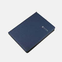 Porte-documents en cuir personnalisé, moderne et minimaliste, avec fermeture éclair, à quatre trous