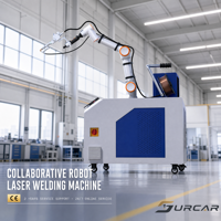 Robot collaboratif de soudage laser 2000W, fonction Drag-to-teach, bras Cobot 6 axes haute précision pour acier au carbone, certifié CE