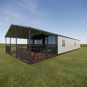 Casa Container Espandibile a Doppia Ala per Residenza Familiare e Cabina Vacanze con <span class=keywords><strong>Camera</strong></span> da Letto, Bagno e Cucina Inclusi - Product Image 1
