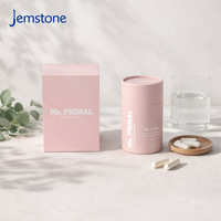 Emballage en tube de carton kraft recyclable sur mesure, emballage cylindrique de qualité alimentaire pour compléments alimentaires et vitamines