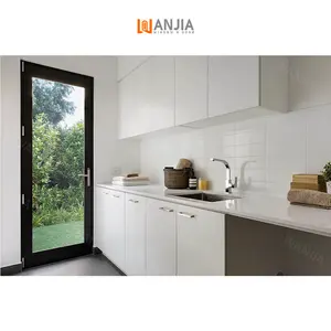 Supplier Wholesale Customize Aluminum Front Entry Door Glass Patio Aluminum Casement Door Front Entry French Doors