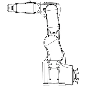 Промышленный робот большой рабочий расстояние с манипулятором 6-осевой Роботизированной рукой