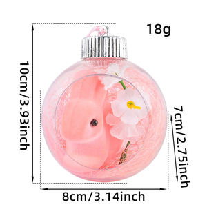 DAMAI Easter Decor Acrylic Ball Ornament with Cute Bunny Design Transparent Hanging for Holiday Party Home Window and Tree Decor - Product Image 6