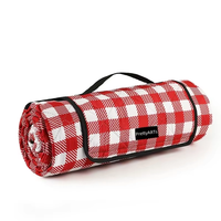 Tapis pliable imperméable Extra Large pour l'extérieur, couvertures de pique-nique en carreaux pour la plage et le Camping