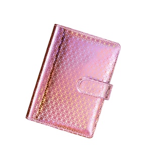 Carpeta creativa de 6 anillas con rejilla láser para el presupuesto Macaron A6, carpeta planificadora, cuaderno organizador para ahorrar dinero, carpeta con sobres en efectivo - Product Image 1