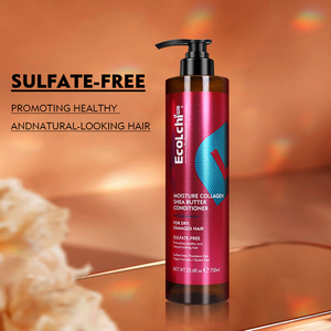 Ecolchi Custom Logo 750ml <strong>Silicone</strong> <strong>Free</strong> Keratin Herbal Argan Nourishing Anti-Frizz Refreshing 2-IN-1 Cream <strong>Conditioner</strong> - Product Image 3