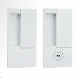 Cerradura Moderna Minimalista para Puerta Corredera, Diseño Magnético Plano y Silencioso, Aleación de Zinc, Llave Metálica Resistente, Fácil Instalación para Baño - Product Image 1