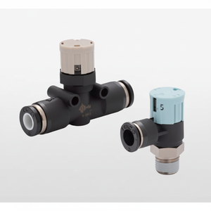 PISCO <b>Tamper</b>-Proof Push Lock Flow Control Valve with Indicator JSGC8-03 - Product Image 1