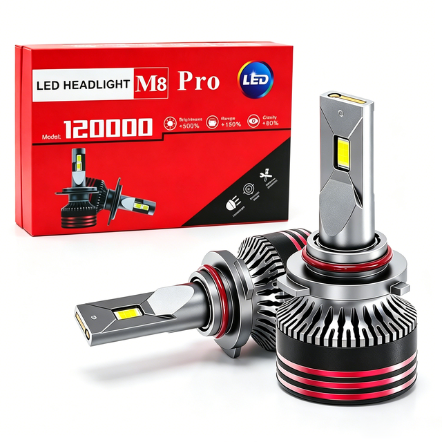 Xview M8 Pro 130W LED Headlight Bulbs H4 H7 H11 9005 9006 Canbus Error Free High Low Beam Plug and Play Car Headlamp Kit