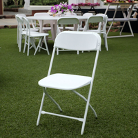 Chaises Pliantes Blanches d'Extérieur Légères et Empilables en Gros pour Événements de Location et Fêtes