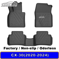 SONSANG, fábrica OEM, alfombrillas para coche para todo tipo de clima, accesorios impermeables para coche, juego completo de alfombrillas de TPE para coche para MAZDA, alfombrilla de goma para suelo