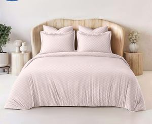 Ensemble de literie en satin rayé pour hôtel de luxe, édredons, couettes, tissu soyeux et lisse, conçu pour un usage professionnel dans l'hôtellerie - Product Image 6