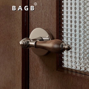 <strong>French</strong> Modern Bathroom <strong>Lock</strong> Antique Glass Door Handle with Mute Ceramic Bright Silver or Gold Magnetic Door <strong>Lock</strong> - Product Image 4
