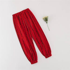 Shopping en ligne en gros : Pantalons pour enfants à imprimé léopard et rayures, taille élastique, provenant d'un fournisseur chinois - Product Image 1