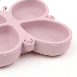 Piatto per Bambini in Silicone Personalizzato ODM OEM, Antiscivolo, Senza BPA, Ecologico, Facile da Pulire, Stoviglie per Bambini con Ventosa - Product Image 4
