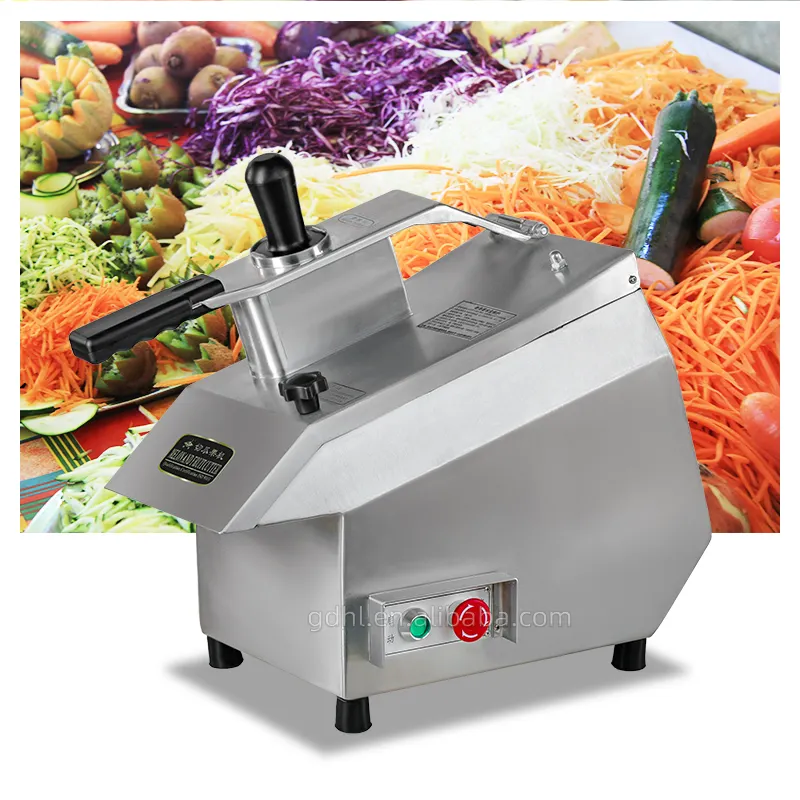 Máquina de procesamiento comercial de verduras y frutas, máquina trituradora de cubos y verduras