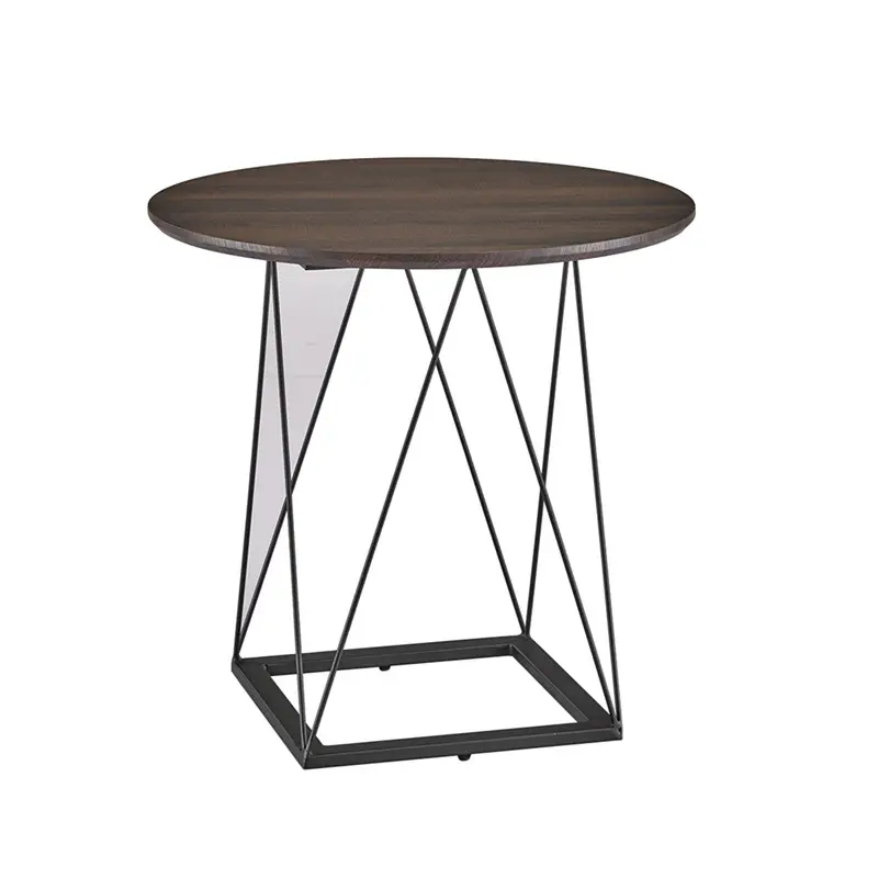 새로운 디자인 작은 둥근 나무 커피 테이블 60*60 거실 소파 코너 커피 테이블 판매