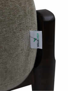 Poltrona Moderna in Tessuto con Gambe in Legno di Gomma, Comoda Sedia Relax per Soggiorno, Camera <span class=keywords><strong>da</strong></span> Letto e Hotel - Product Image 2