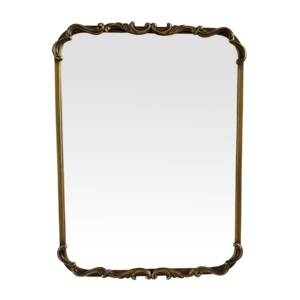 Miroir mural rectangulaire <span class=keywords><strong>de</strong></span> grande taille en métal doré vintage Art Déco pour la décoration du salon et <span class=keywords><strong>de</strong></span> la <span class=keywords><strong>salle</strong></span> <span class=keywords><strong>de</strong></span> <span class=keywords><strong>bain</strong></span> - Product Image 2