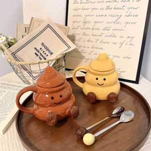 Taza de Café de Cerámica con Diseño Creativo de Dibujos Animados, Linda Taza para Agua, Regalo Encantador para Cumpleaños - Product Image 1