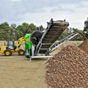 Điện thoại di động Rock ROTARY trống sàng lọc Giá máy lớp đất mặt trommel màn hình cát sifter - Product Image 3