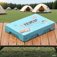 Barbecue portable jetable sans fumée à allumage rapide pour le camping, la randonnée et les pique-niques, en acier inoxydable pliable, personnalisé en usine