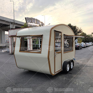 Camion de restauration rapide mobile à prix d'usine, camion de café de rue, remorque de <span class=keywords><strong>franchise</strong></span>, structure en aluminium et fibre de verre, service de glaces et de snacks - Product Image 2