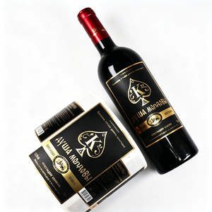 Etiquetas Personalizadas para Botellas de <span class=keywords><strong>Vino</strong></span> con Lámina Dorada - Pegatinas Adhesivas de Papel Negro Mate con Estampado en Caliente para <span class=keywords><strong>Merlot</strong></span>, Cabernet y <span class=keywords><strong>Vino</strong></span> Tinto - Product Image 3