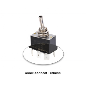 RENEW RT 시리즈 6 a 250 VAC 토글 스위치 퀵 커넥트 납땜 단자 나사 단자 금속 재질 IP40 자동화 기계 - Product Image 3